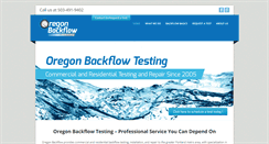 Desktop Screenshot of oregonbackflowtesting.com