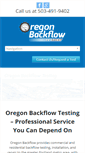 Mobile Screenshot of oregonbackflowtesting.com